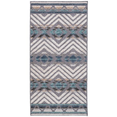 Dywan MULTIDECOR Nepal 160 x 230 cm Pasy Niebieski