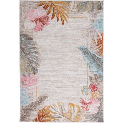 Dywan MULTIDECOR Piar 120 x 170 cm Liście Beżowy
