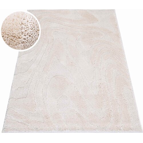 Dywan wewnętrzny MULTIDECOR Pisa fala 120 x 170cm Kremowy