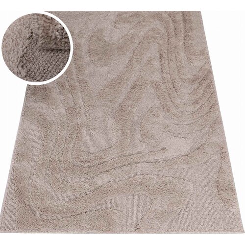Dywan wewnętrzny MULTIDECOR Pisa fala 80 x 150cm Beżowy