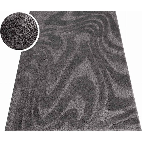 Dywan wewnętrzny MULTIDECOR Pisa fala 120 x 170cm Ciemnoszary