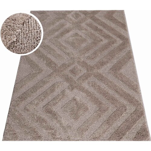 Dywan wewnętrzny MULTIDECOR Pisa romby 120 x 170 cm Beżowy