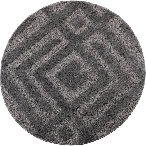 Dywan MULTIDECOR Pisa 507927 160 x 160 cm Ciemnoszary