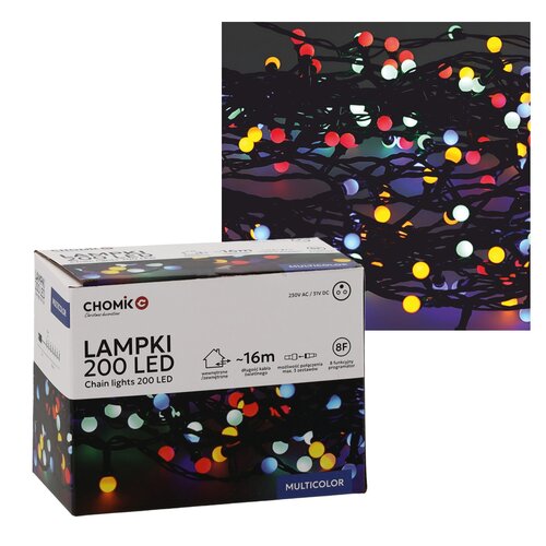Lampki choinkowe LED EXTRALINK Kulki LED0160 16 m Sieciowe