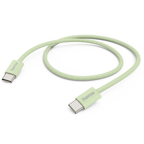 Kabel USB-C - USB-C HAMA 201726 60W 1 m Zielony