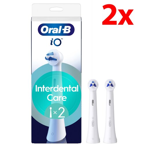 Oryginalna końcówka szczoteczki ORAL-B iO Interdental Clean Biały (2 szt.) (Czyszczenie trudno dostępnych miejsc)