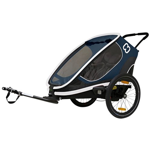 Przyczepka rowerowa HAMAX Outback One Niebiesko-biały