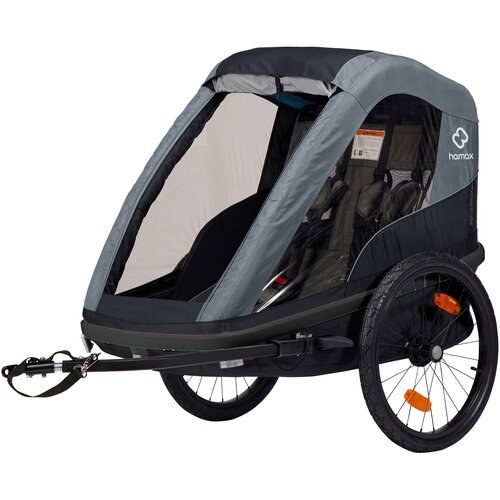 Przyczepka rowerowa HAMAX Avenida Twin Szary