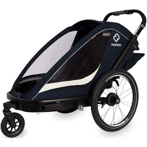 Przyczepka rowerowa HAMAX Breeze One Niebiesko-kremowy
