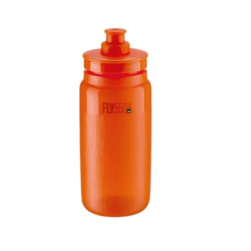 Bidon ELITE Fly Tex 550 ml Przezroczysto-pomarańczowy