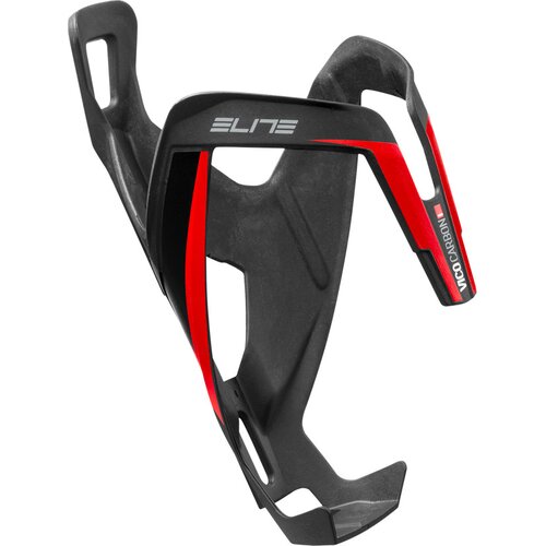 Koszyk na bidon ELITE Vico Carbon Mat Czerwony