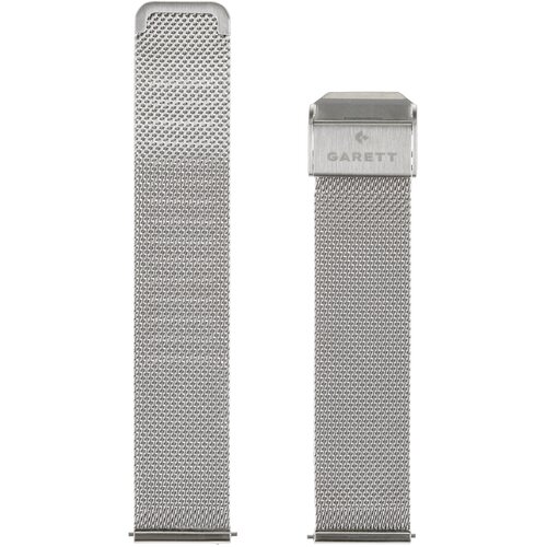 Pasek GARETT Stalowy (18 mm) Srebrny