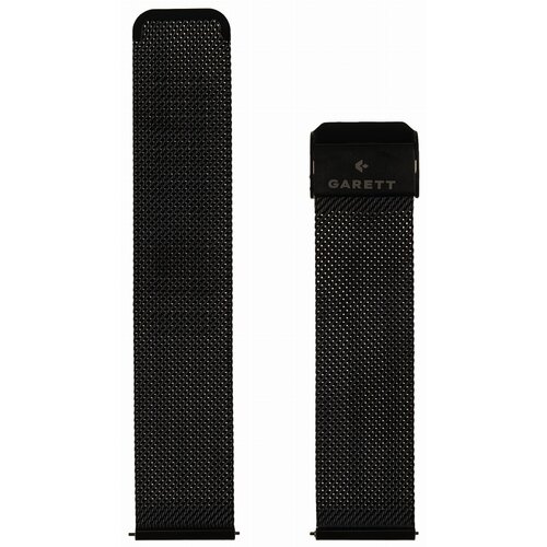 Pasek GARETT Stalowy (22 mm) Czarny