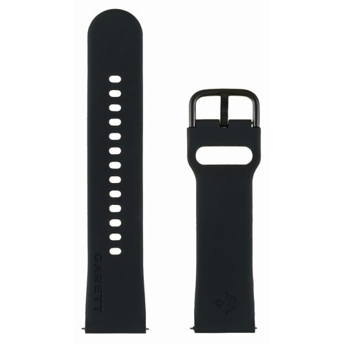 Pasek GARETT Silikonowy (22 mm) Czarny