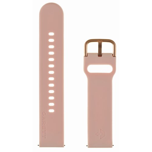 Pasek GARETT Silikonowy (22 mm) Różowy