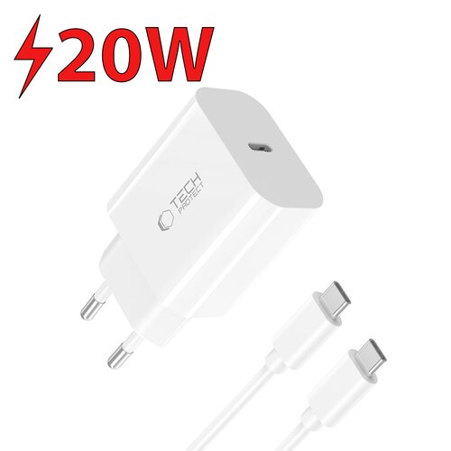 Ładowarka sieciowa TECH-PROTECT NC20W Biały
