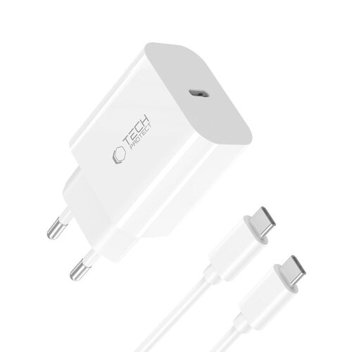 Ładowarka sieciowa TECH-PROTECT NC20W Biały