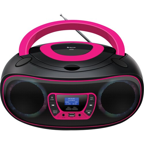 Radioodtwarzacz DENVER TDB-212BP Bluetooth Różowy
