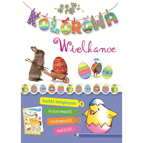 Kolorowanka Kolorowa Wielkanoc (miękka okładka)