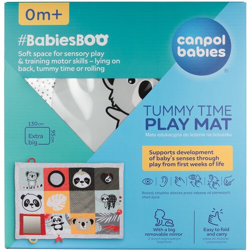 Mata edukacyjna CANPOL BABIES BabiesBoo Tummy Time