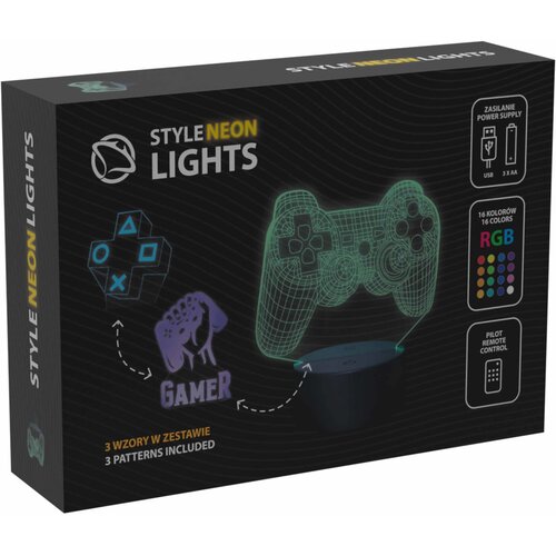 Lampka LED MANTA Style Neon Lights Game 2 SNL122RGB