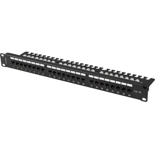 Patch panel LANBERG PPU5-1124-B