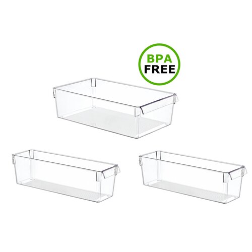 Organizer do lodówki EASYFORM Tall Midi 7.4 L + 2 x 3.8 L (3 szt.)