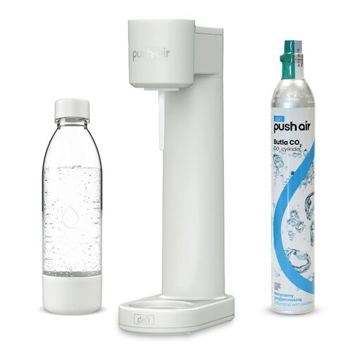 Saturator DAFI PushAir Piaskowy + butelka