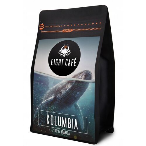 Kawa ziarnista EIGHT CAFE Kolumbia Arabica 0.5 kg (Rzemieślnicza)