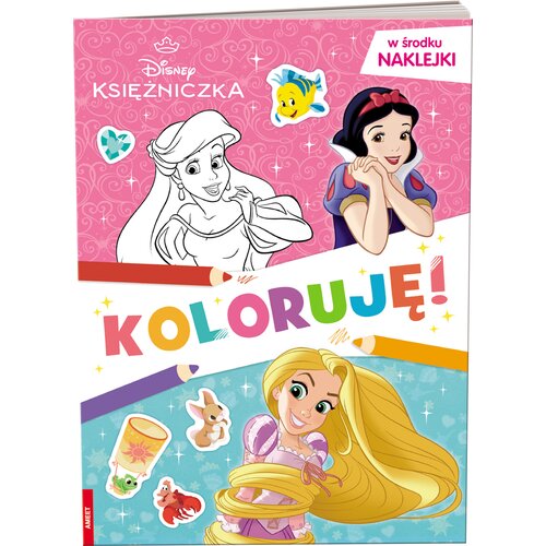 Kolorowanka Disney Księżniczka Koloruję (miękka okładka)