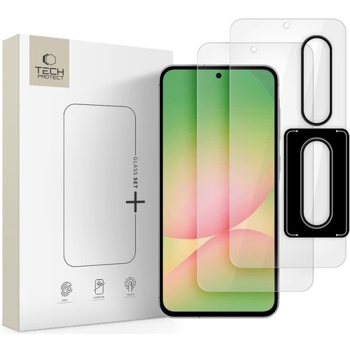 Szkło hartowane TECH-PROTECT Glass Set+ do Samsung Galaxy A36/A56 5G Przezroczysty
