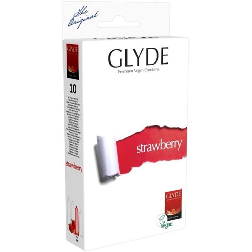 Prezerwatywa GLYDE Vegan Ultra Strawberry-Flavoured (10 szt.)