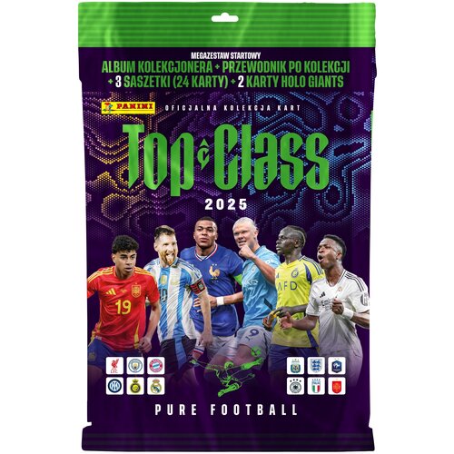 Karty PANINI FIFA Top Class 2025 Pure Football Mega zestaw startowy