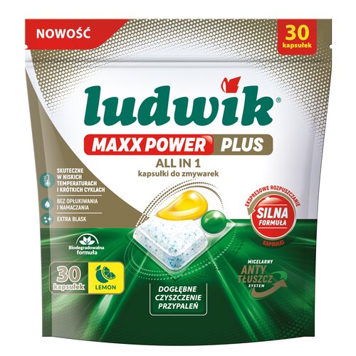 Kapsułki do zmywarek LUDWIK Maxx Power Plus 30 szt.