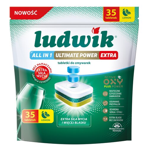 Tabletki do zmywarek LUDWIK All in One Ultimate Power Extra Lemon 35 szt.
