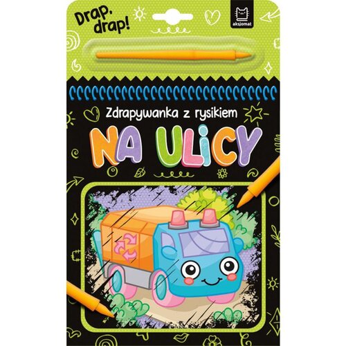 Zdrapywanka z rysikiem Drap Drap! Na ulicy (twarda okładka)