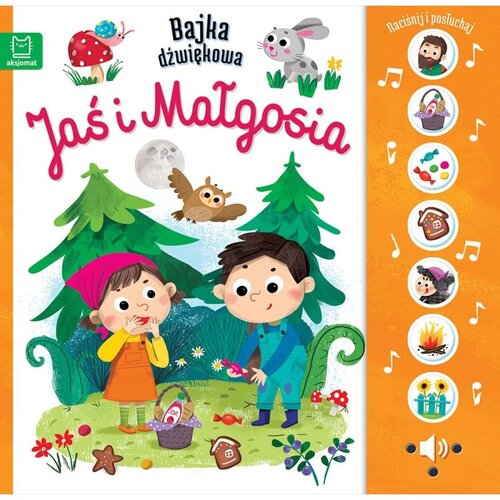 Książka Bajka dźwiękowa Jaś i Małgosia Monika Basiejko (twarda okładka)