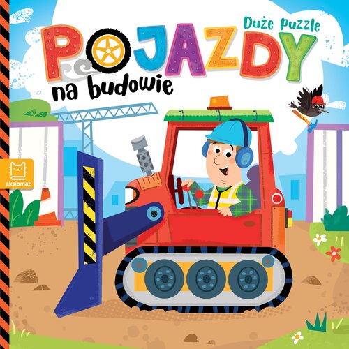 Książka Duże puzzle Pojazdy na budowie Grażyna Wasilewicz (twarda okładka)