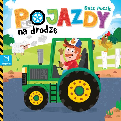 Książka Duże puzzle Pojazdy na drodze Grażyna Wasilewicz (twarda okładka)