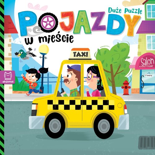 Książka Duże puzzle Pojazdy w mieście Grażyna Wasilewicz (twarda okładka)