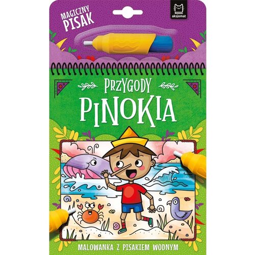 Kolorowanka z pisakiem wodnym Przygody Pinokia (twarda okładka)