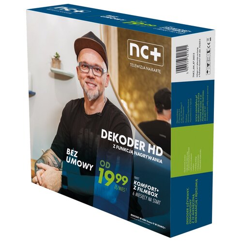 Dekoder NC+ ITI VISION 2851S z usługą telewizja na kartę (110 kanałów,6 m-cy na start z Filmbox)