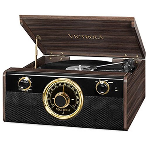 Gramofon VICTROLA RETRO VTA-240-MAHEU Ciemnobrązowy