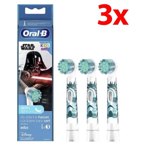 Oryginalna końcówka szczoteczki ORAL-B Kids EB10S0 Star Wars (3 szt.) (Dla dzieci od 3 lat)