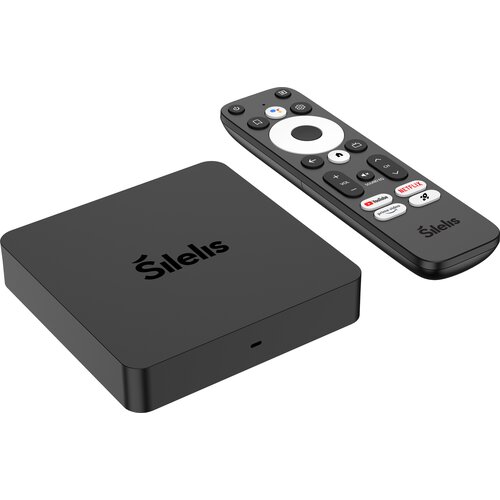 Odtwarzacz multimedialny 4K SILELIS T-3 Android TV Box Czarny
