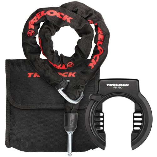 Zapięcie rowerowe TRELOCK RS 430 AZ + ZR 355 8005408 Łańcuch Czarny