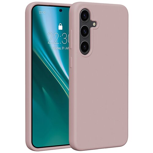 Etui ETTERI Silicone Case do Samsung Galaxy S25+ Jasnoróżowy