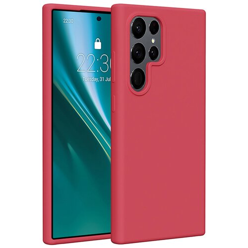 Etui ETTERI Silicone Case do Samsung Galaxy S25 Ultra Malinowy