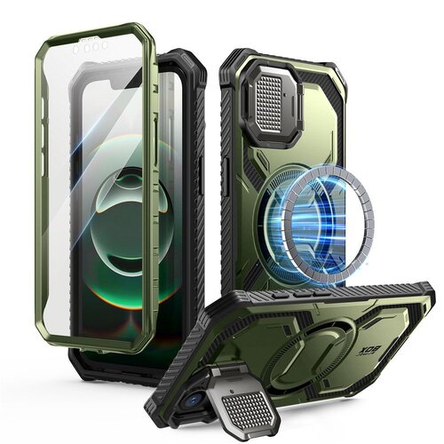 Etui SUPCASE IBLSN Armorbox MagSafe do Apple iPhone 16E Zielony