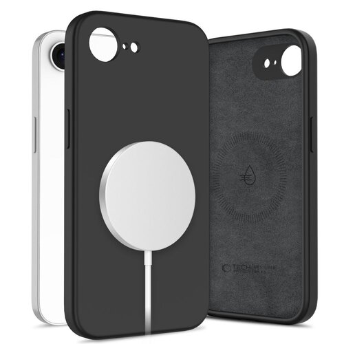Etui TECH-PROTECT Liquid Silicone MagSafe do Apple iPhone 16E Czarny